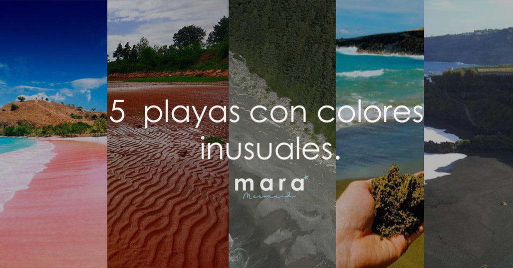 Estas 5 playas tienen colores de arena totalmente inusuales