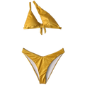 Bikini dorado metalico