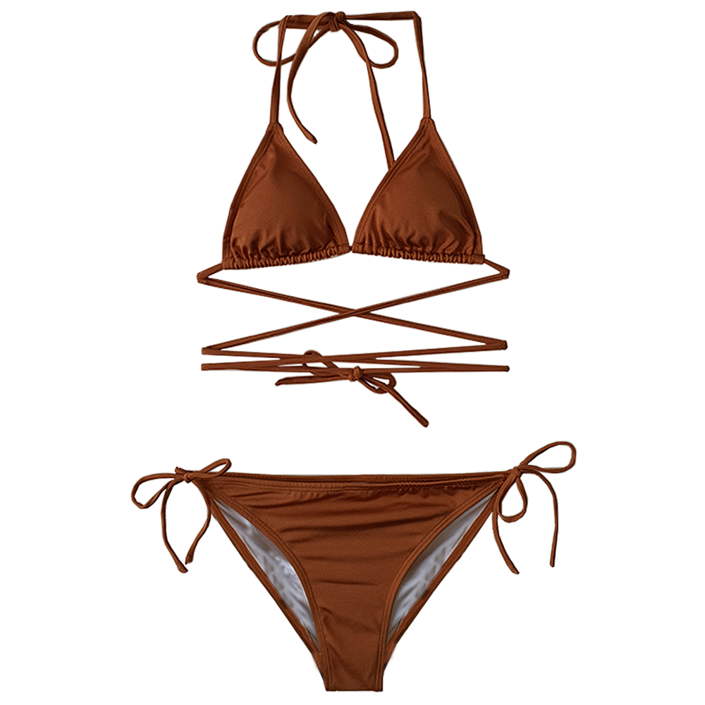 bikini color cobre metalico