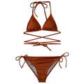 bikini color cobre metalico
